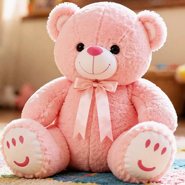 Teddy Bear, Cute, Soft Toy (33 Cm, Pink), Great Birthday Gift