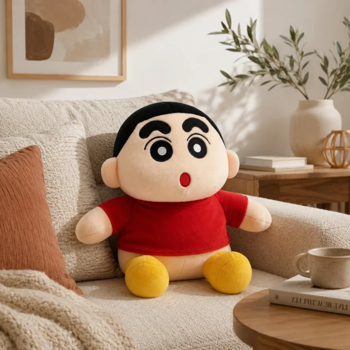 Shinchan Soft Toy 32cm Teddy Bear Soft Plush Stuffed Toy for Kids & Girlfriend, Soft Toy for Kids – Birthday Gift for Girls, Plush Toy Big Cuddly Hugging Bear, Gifts for Valentine’s Day