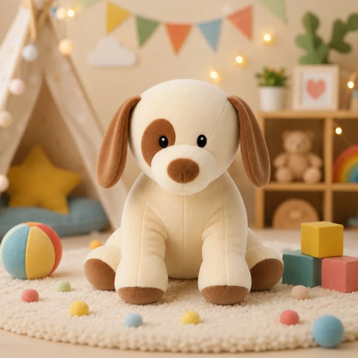 Floppy Dog Soft Toy | Super Soft Brown Plush Stuffed Puppy for Kids, Boys & Girls | Soft Toys for Kids, Animal Soft Toys, Stuffed Animals, Cuddle Toy, Baby Gift, Room Decor | 21cm