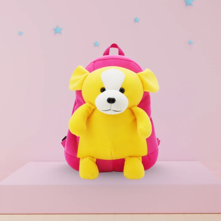 Soft Material School Bag for Kids Plush Backpack Cartoon Toy | Children's Gifts Boy/Girl/Baby/Decor School Bag for Kids(Age 2 to 6 Year) (Full Body Dog)