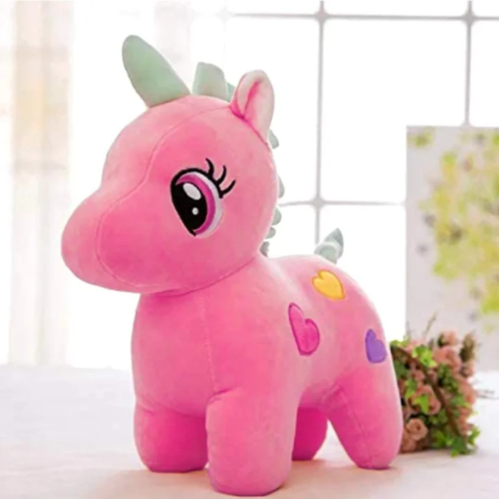 Unicorn Soft Toy 28cm Pink – Stuffed Animal Plush for Baby Girl, Boy, Kids | Cute Birthday Gift, Diwali Decoration, Valentine Present, Return Gift, Sleeping Toy, Nursery, Toddler Pillow
